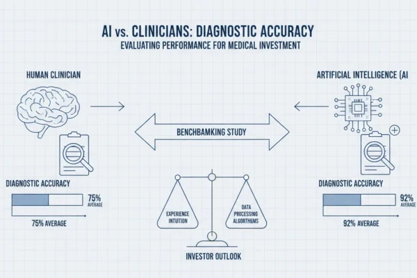 AI vs. Clinicians: Benchmarking Diagnostic Accuracy for Investors